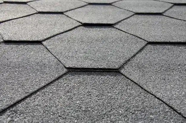 gray hexagonal roof tiles